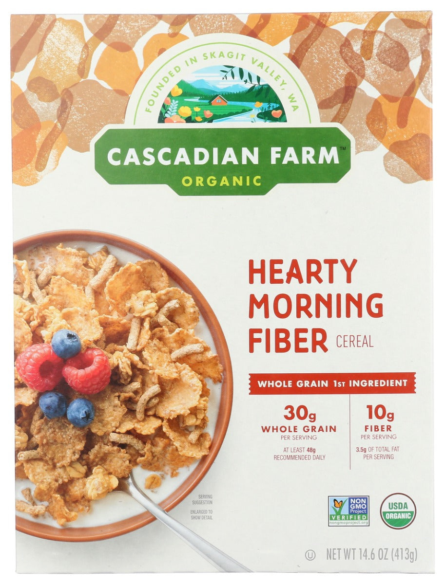 CASCADIAN FARM: Hearty Morning Fiber Cereal, 14.6 oz