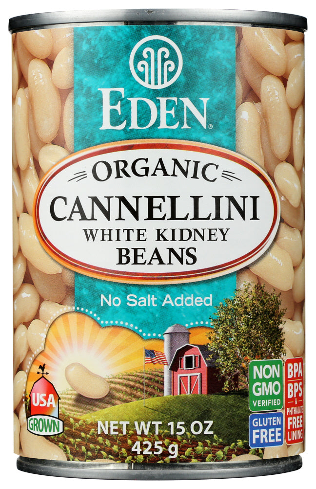 EDEN FOODS: Organic Cannellini White Kidney Beans, 15 oz