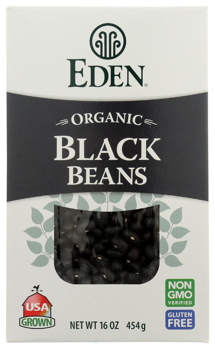 EDEN FOODS: Organic Black Turtle Beans Dry, 16 oz