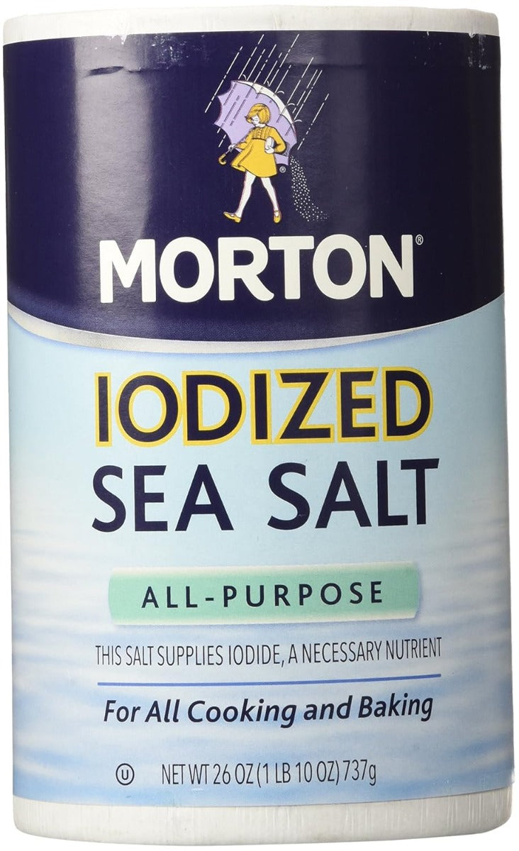 MORTONS: All-Purpose Iodized Sea Salt, 26 oz