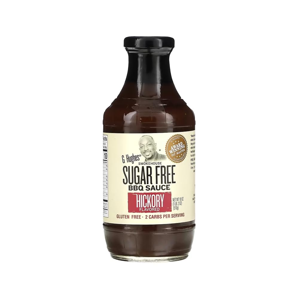 G HUGHES: Sugar Free Barbecue Sauce Hickory Flavor, 18 oz