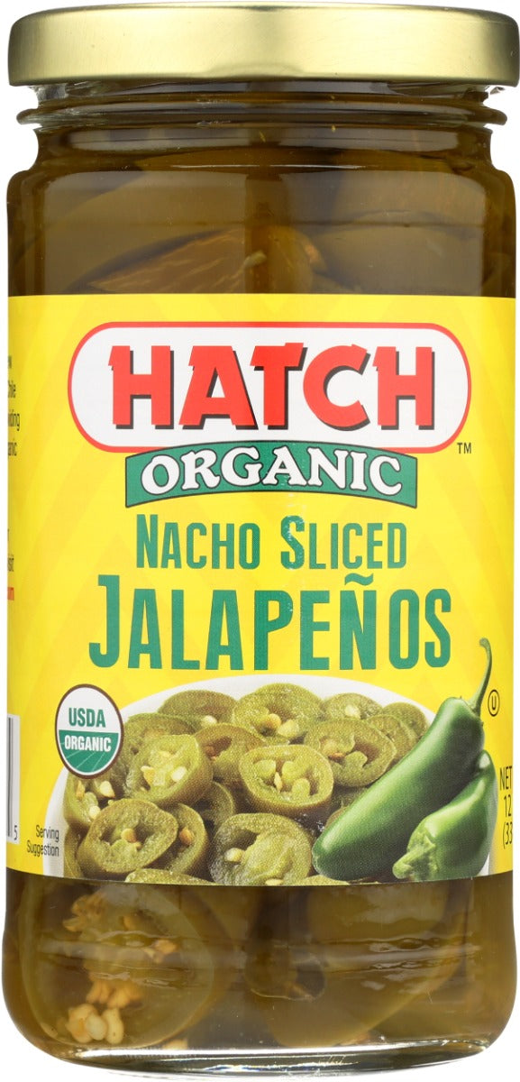 HATCH: Organic Nacho Sliced Jalapenos, 12 oz