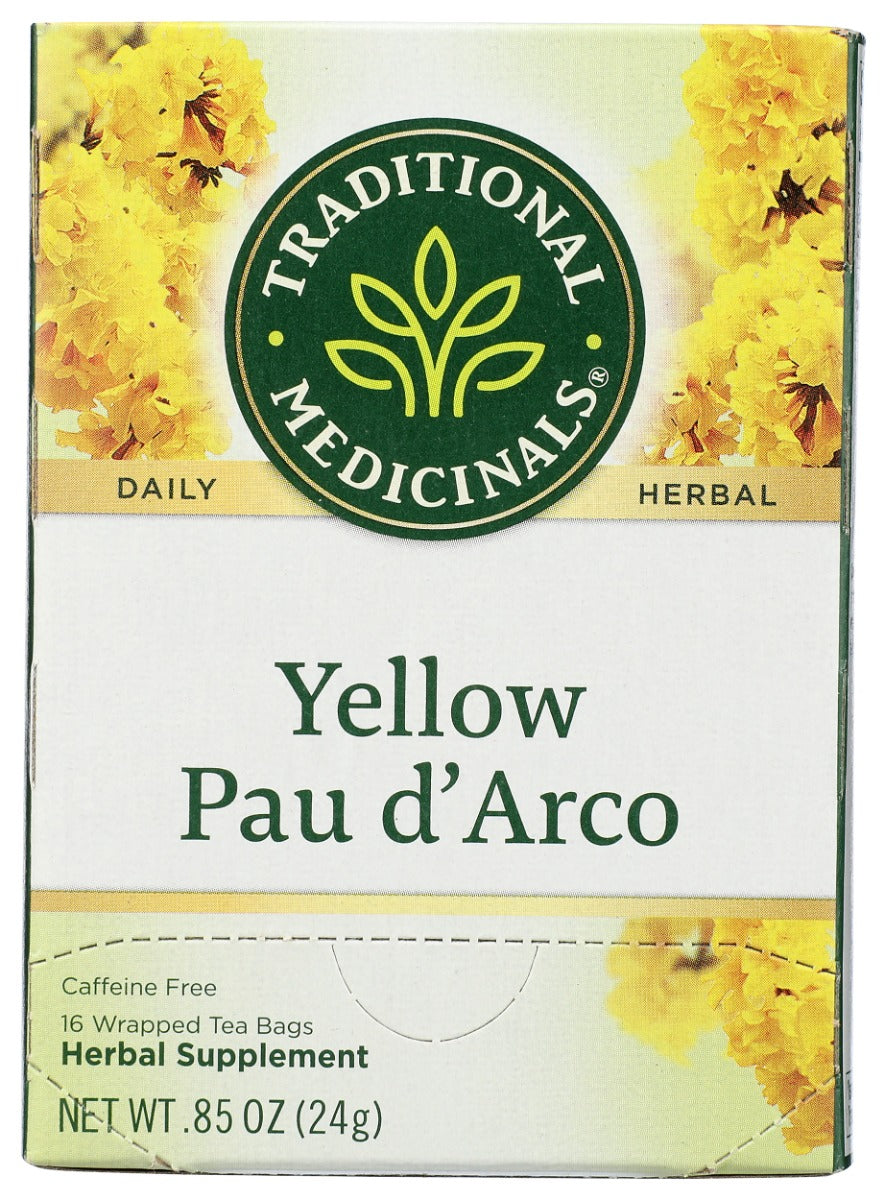 Traditional Medicinals Pau d'Arco Caffeine Free Herbal Tea 16 Tea Bags, 0.85 Oz