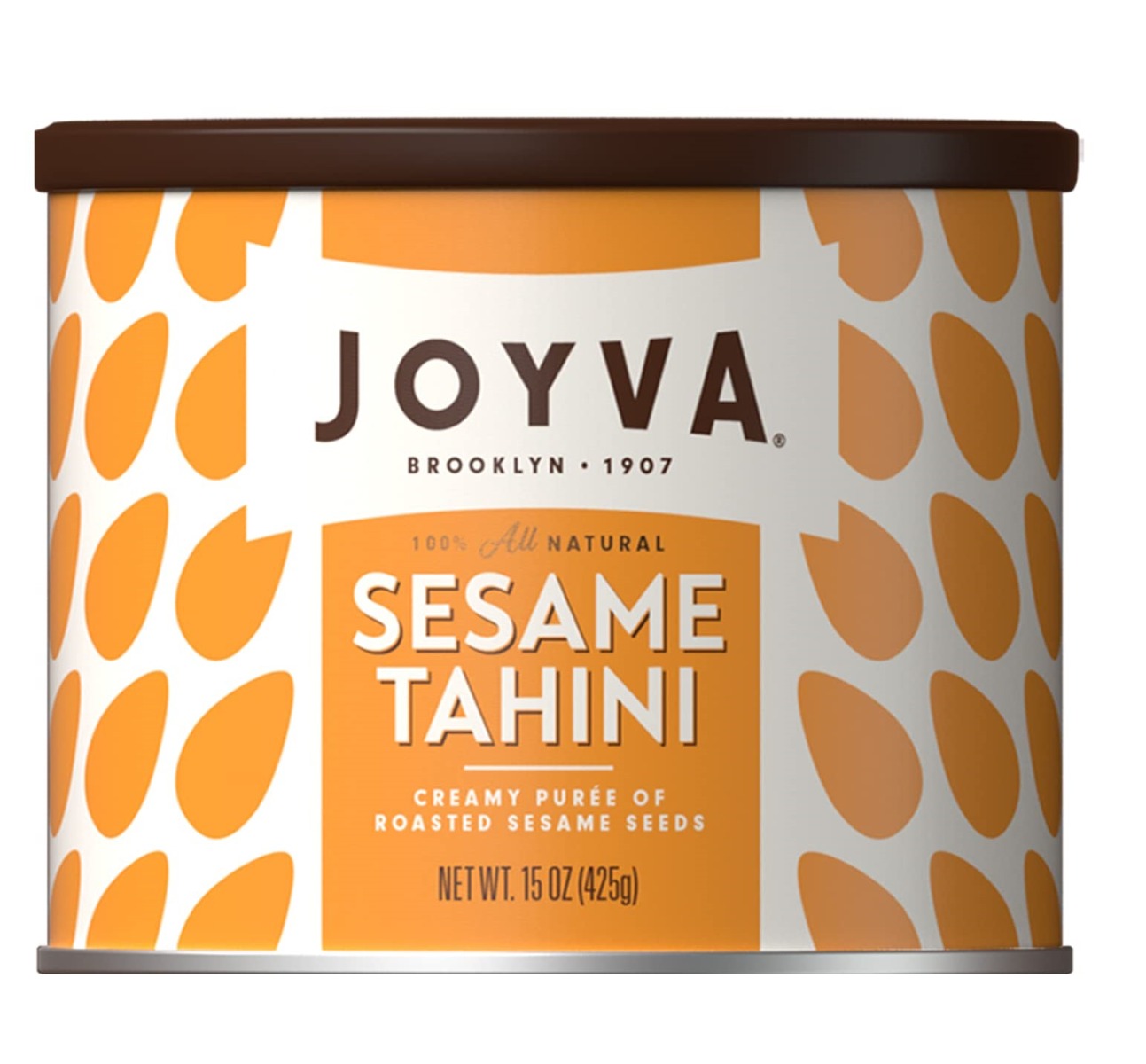 JOYVA: Sesame Tahini Creamy Puree Of Sesame Seeds, 15 oz
