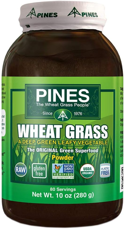 PINES WHEAT GRASS: Organic Wheat Grass Powder, 10 oz