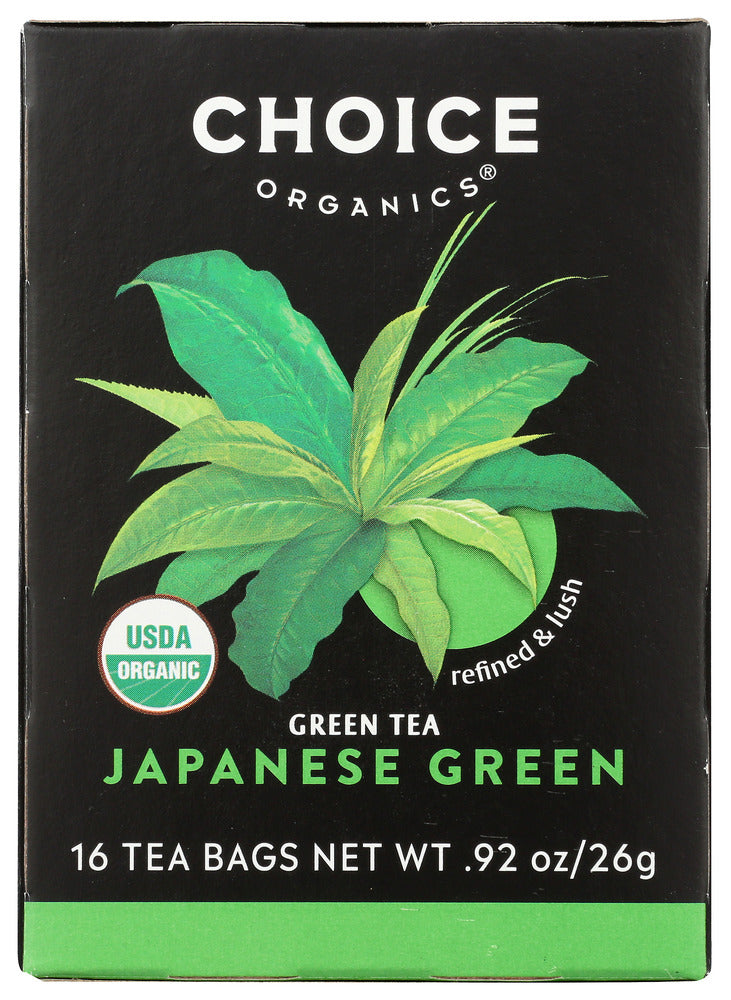 CHOICE ORGANIC TEAS: Premium Japanese Green Tea 16 Tea Bags, 1.1 oz