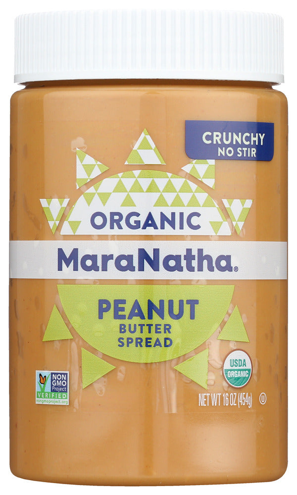 MARANATHA: Organic Peanut Butter No Stir Crunchy, 16 oz