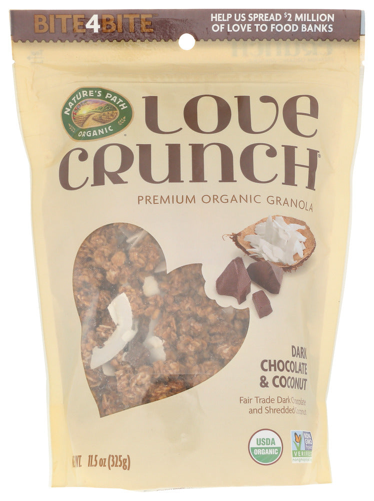 NATURES PATH: Love Crunch Premium Organic Granola Dark Chocolate Macaroon, 11.5 Oz