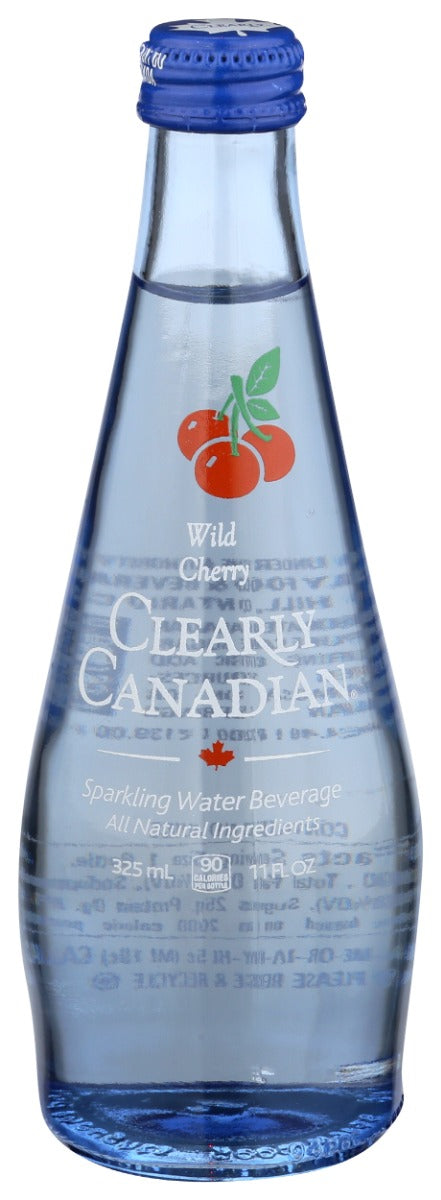 CLEARLY CANADIAN: Wild Cherry Sparkling Water, 11 fo