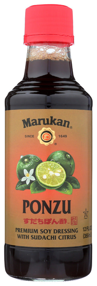 MARUKAN: Premium Soy Dressing With Sudachi Citrus Ponzu, 12 oz