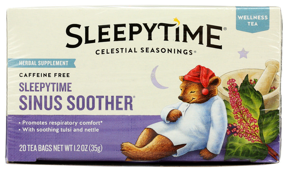 CELESTIAL SEASONINGS: Sleepytime Sinus Soother Wellness Tea, 20 Tea BaGs