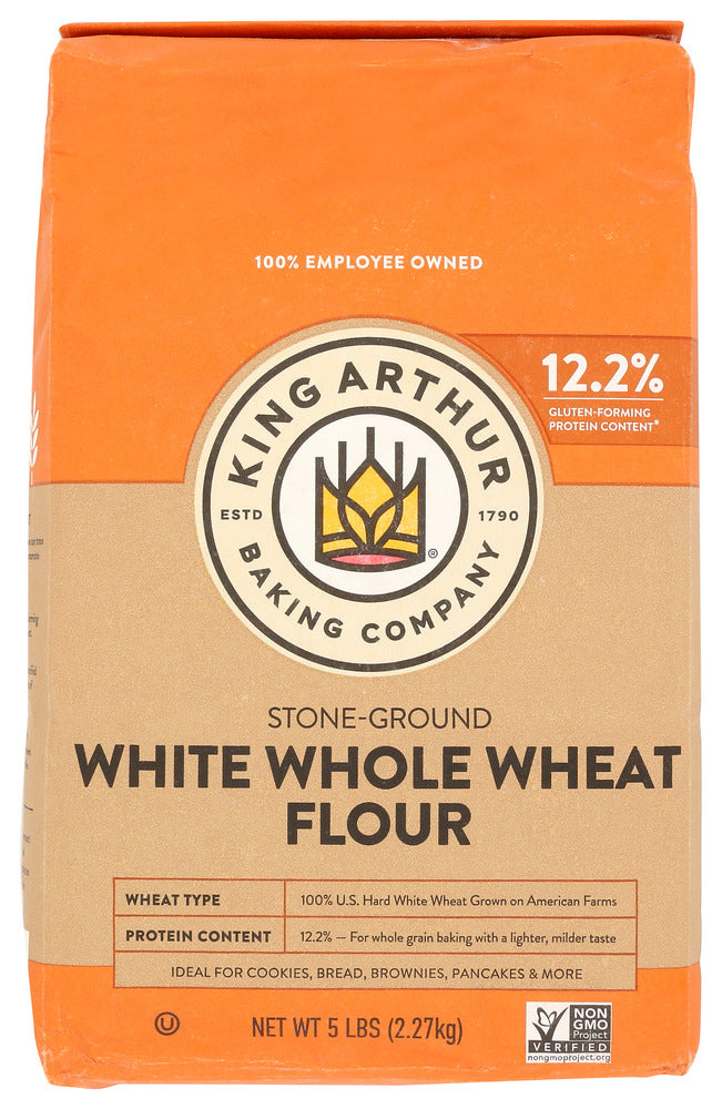KING ARTHUR FLOUR: White Whole Wheat Flour, 5 lbs