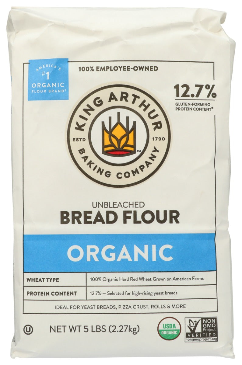 KING ARTHUR: 100% Organic Bread Flour, 5 lb