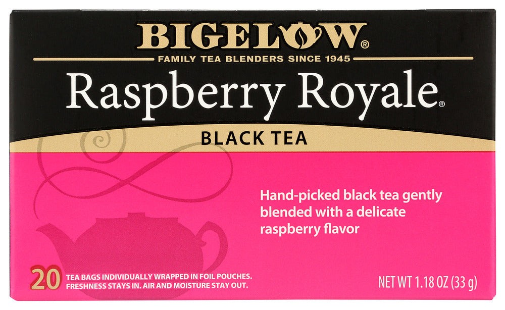 BIGELOW: Raspberry Royale Black Tea 20 Tea Bags, 1.18 oz