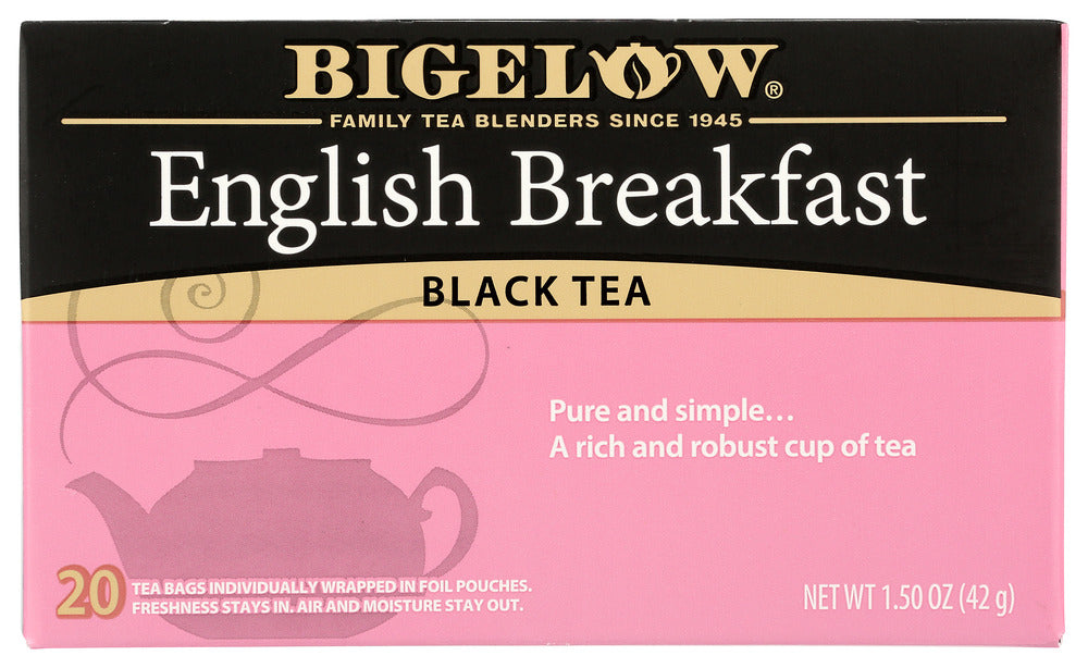 BIGELOW: English Breakfast Black Tea 20 Bags, 1.5 oz