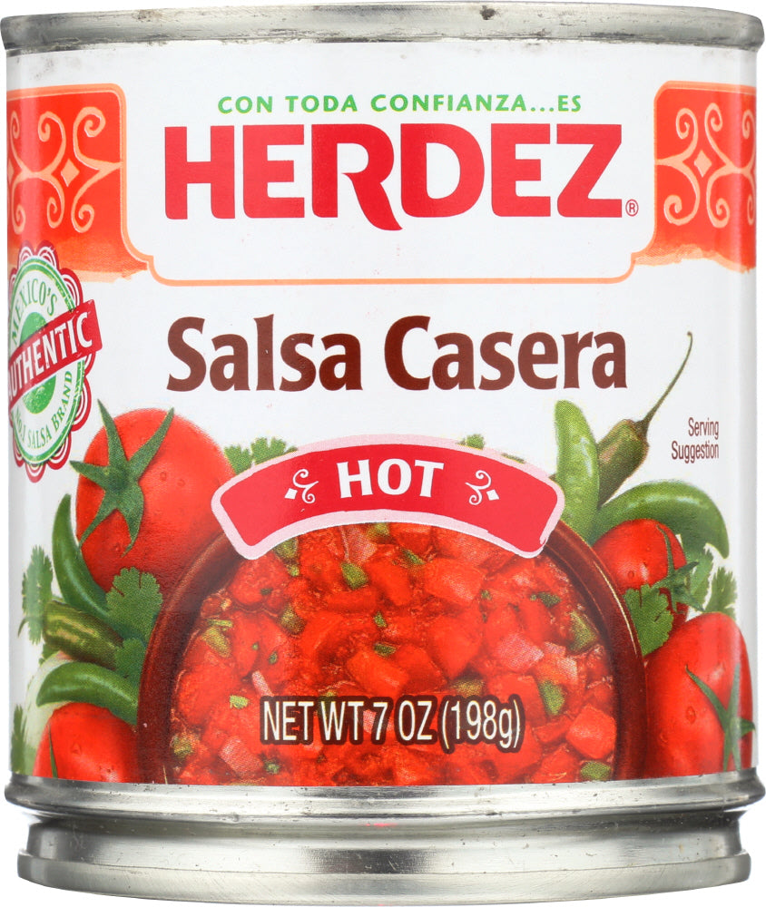 HERDEZ: Casera Salsa Hot, 7 oz