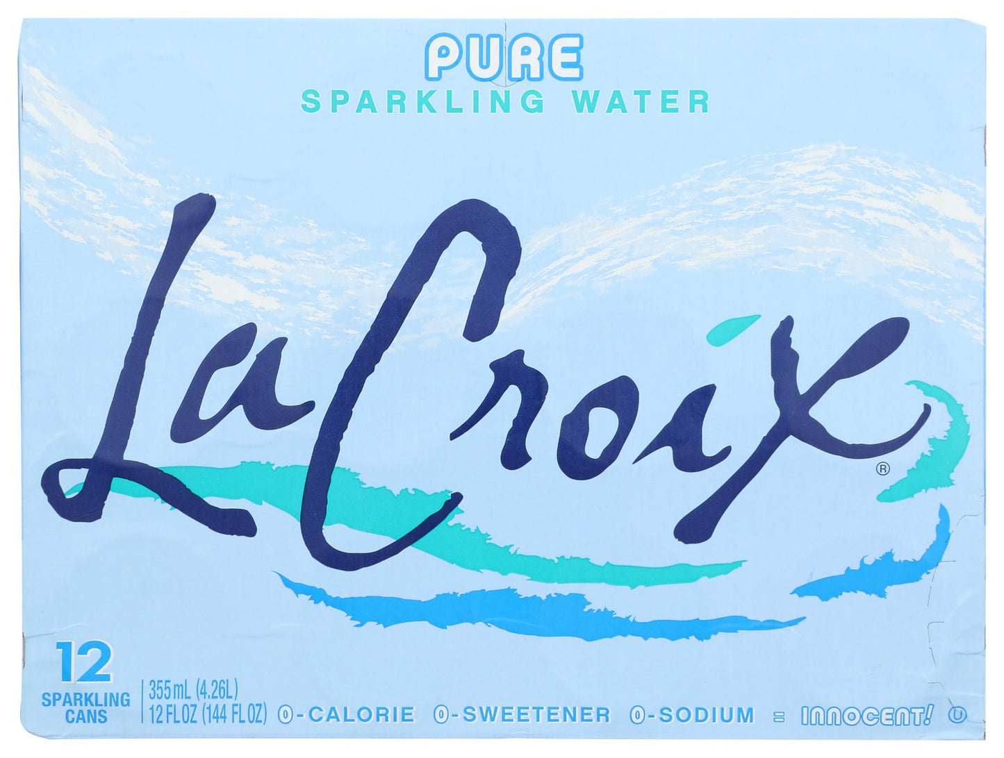 LA CROIX: Pure Sparkling Water 12Pk, 144 fo