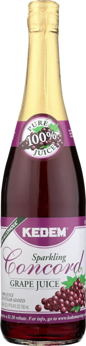 KEDEM: Sparkling Concord Grape Juice, 25.4 fo