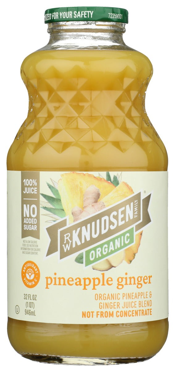 RW KNUDSEN: Organic Pineapple Ginger Juice, 32 fo