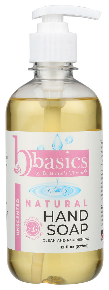 BRITTANIES THYME: Unscented Natural Hand Soap, 12 oz