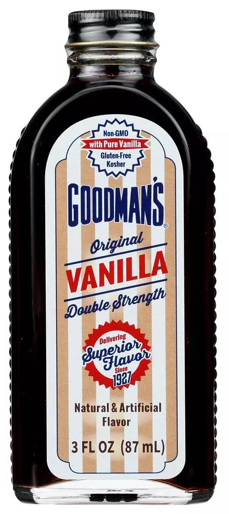 GOODMANS: Original Vanilla Double Strength Flavor, 3 fo