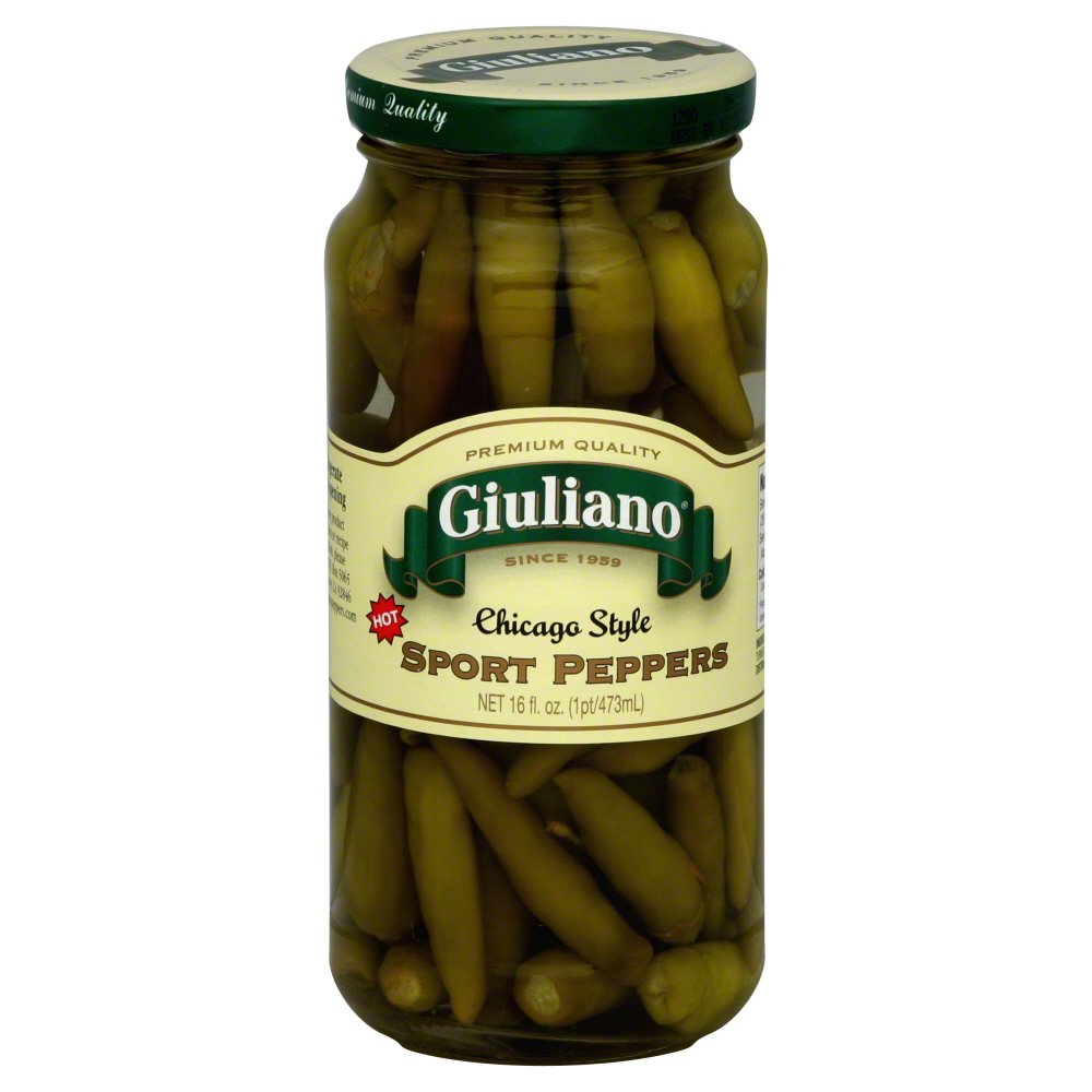 GIULIANO: Chicago Style Sport Peppers, 16 oz