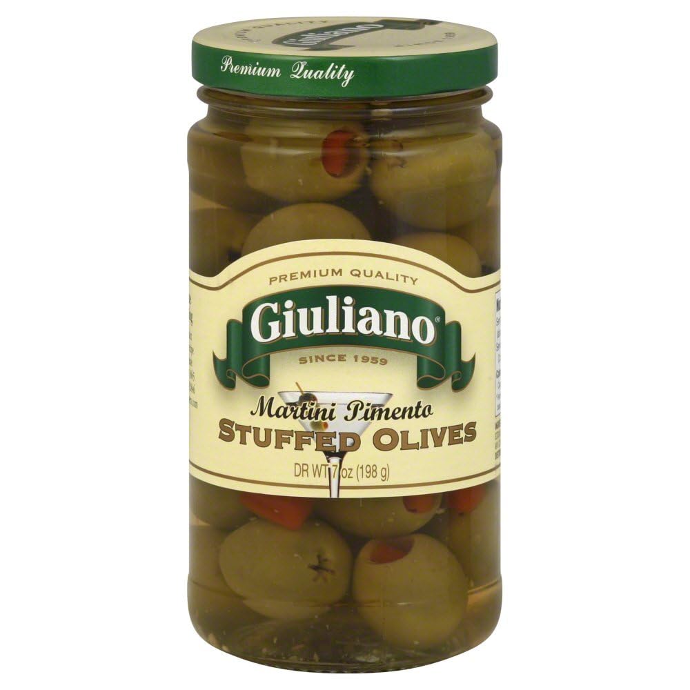 GIULIANO: Martini Pimento Stuffed Olives, 7 oz