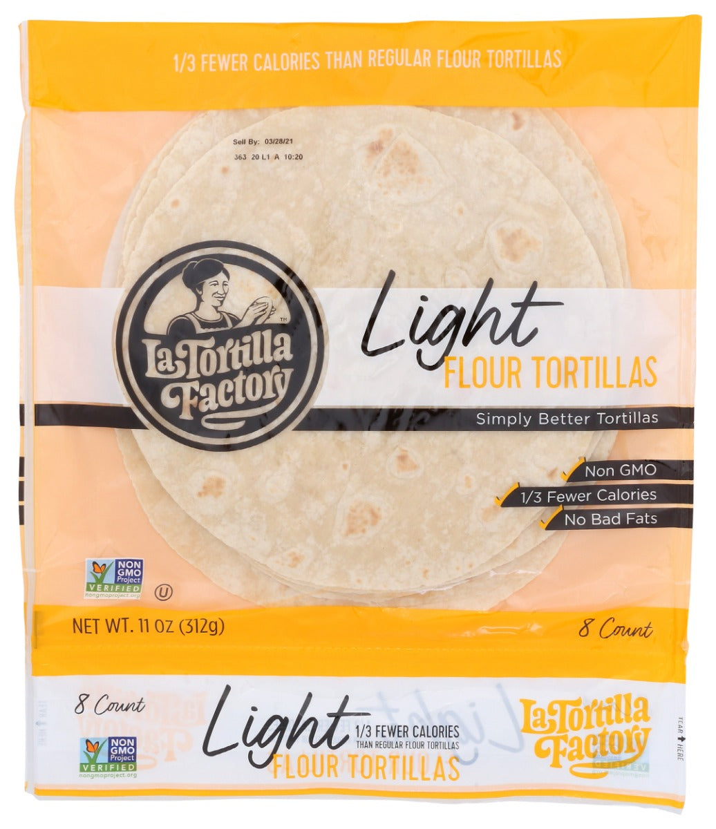 LA TORTILLA FACTORY: Light Flour Tortillas, 11 oz