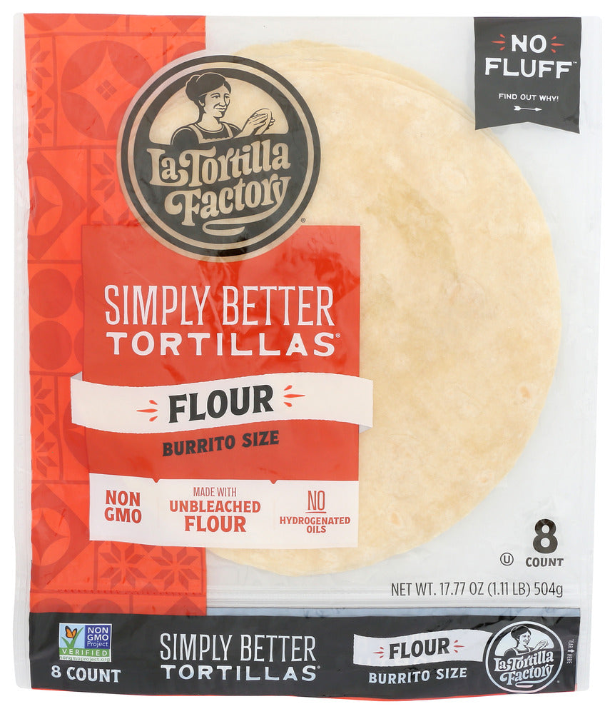 LA TORTILLA FACTORY: Simply Better Tortillas Burrito Flour, 17.77 oz