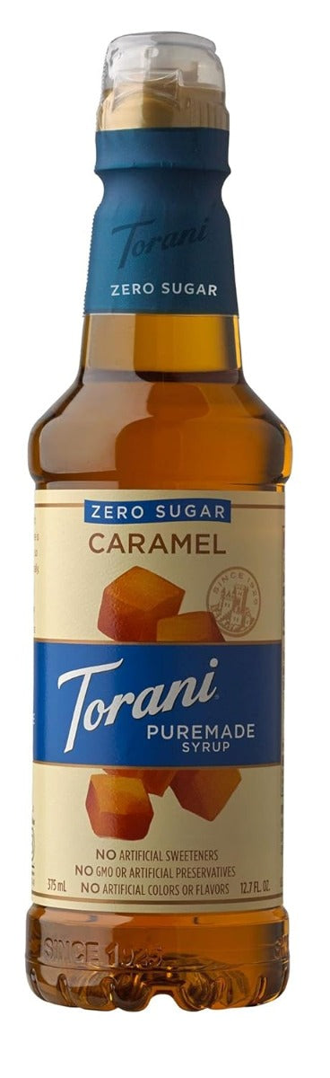 TORANI: Puremade Zero Sugar Caramel, 375 ml
