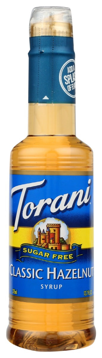 TORANI: Sugar Free Classic Hazelnut Flavoring Syrup, 12.7 Oz