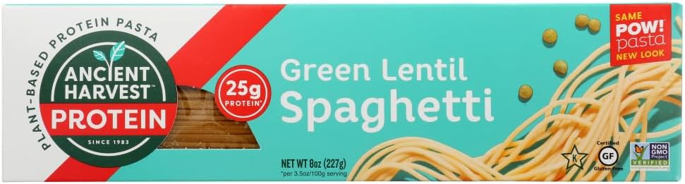 ANCIENT HARVEST: Pow! Pasta Green Lentil Spaghetti, 8 oz