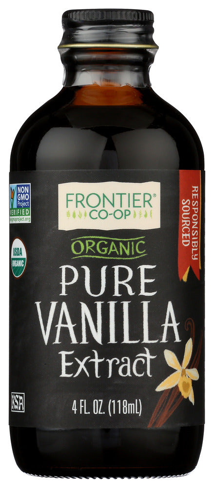 FRONTIER HERB: Organic Vanilla Extract, 4 oz