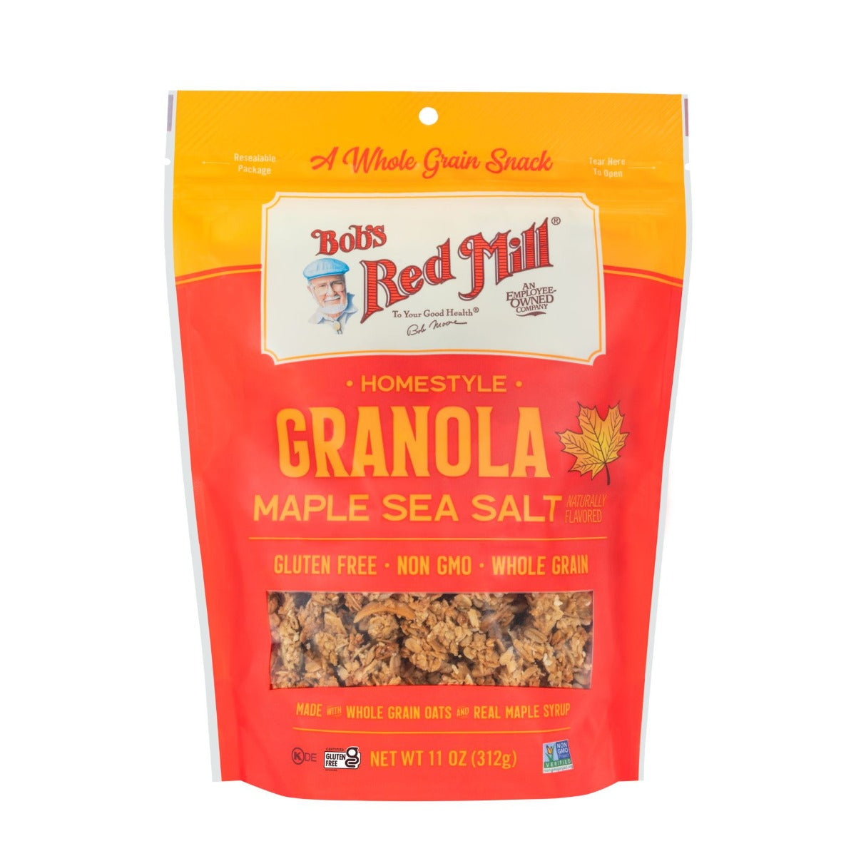 BOBS RED MILL: Homestyle Maple Sea Salt Granola, 11 OZ