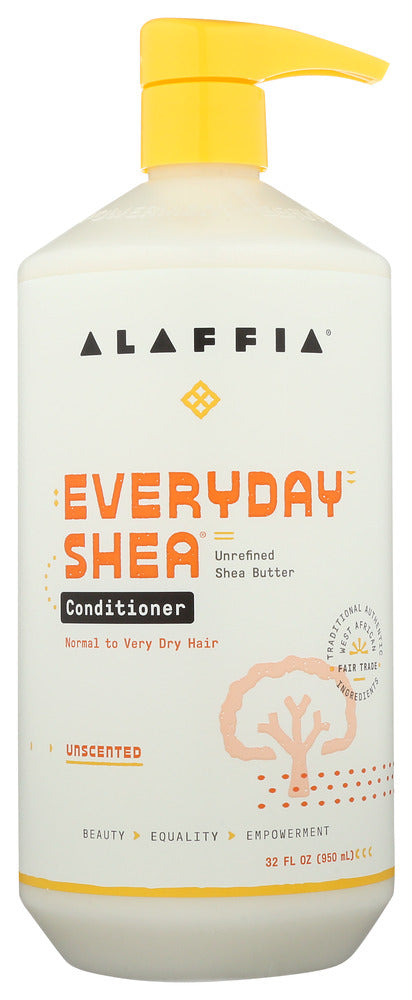 ALAFFIA: Everyday Shea Conditioner Unscented, 32 fo
