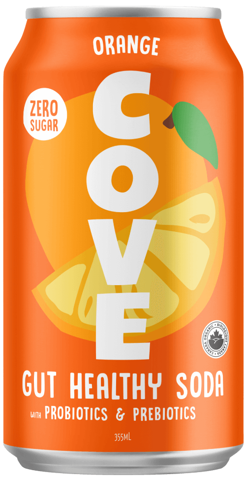 COVE: Soda Gut Healthy Orange, 12 fo