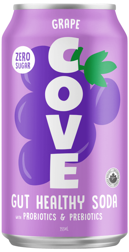 COVE: Soda Gut Healthy Grape, 12 fo