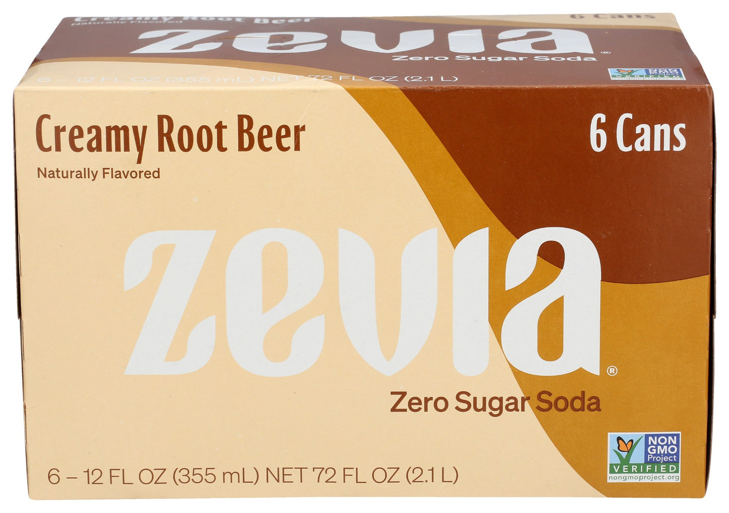 ZEVIA: Soda Zero Crmy Rt Br 6Pk, 12 FO