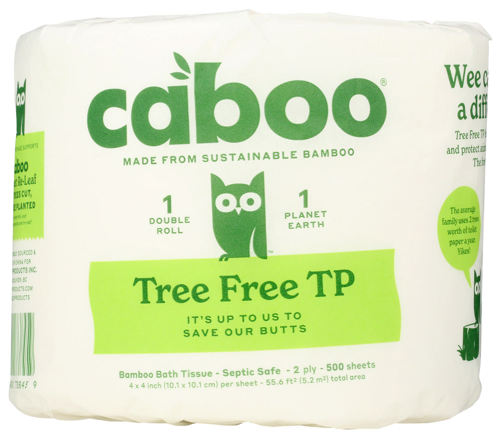 CABOO: Tree Free Bath Tissue Single Roll, 1 ea