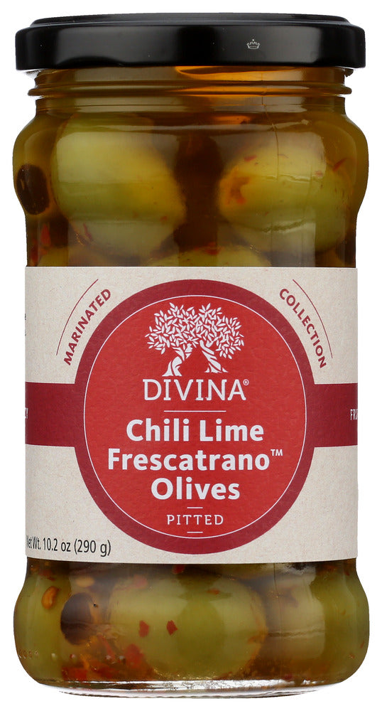 DIVINA: Olives Frsctrno Chili Lm, 10.2 oz
