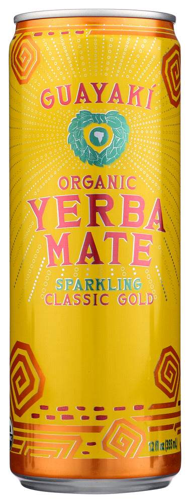 GUAYAKI: Sparkling Organic Yerba Mate Classic Gold, 12 oz