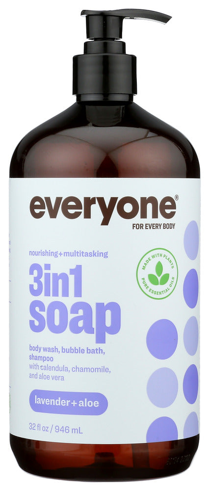 EO PRODUCTS: Everyone 3-in-1 Lavender + Aloe Soap, 32 Oz