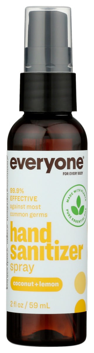 EVERYONE: Coconut Lemon Hand Sanitizer Spray, 2 oz