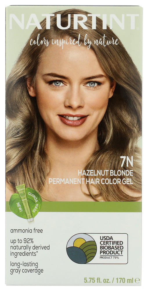 NATURTINT: Permanent Hair Color 7N Hazelnut Blonde, 5.28 oz
