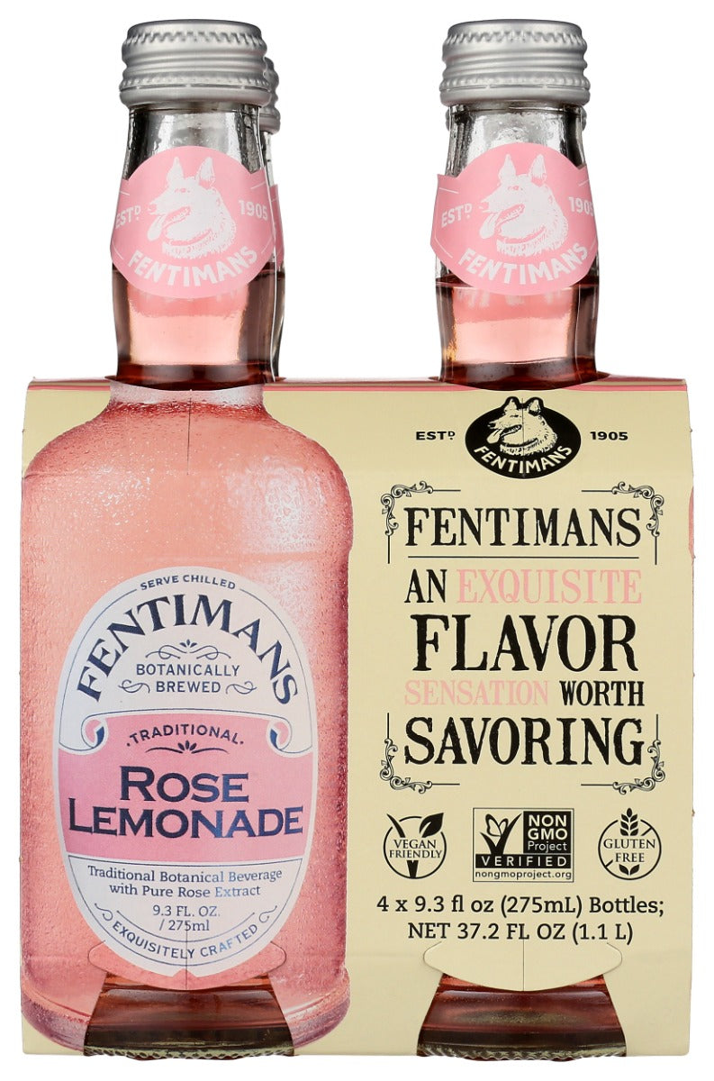 FENTIMANS: Rose Lemonade 4pk, 37.2 fo