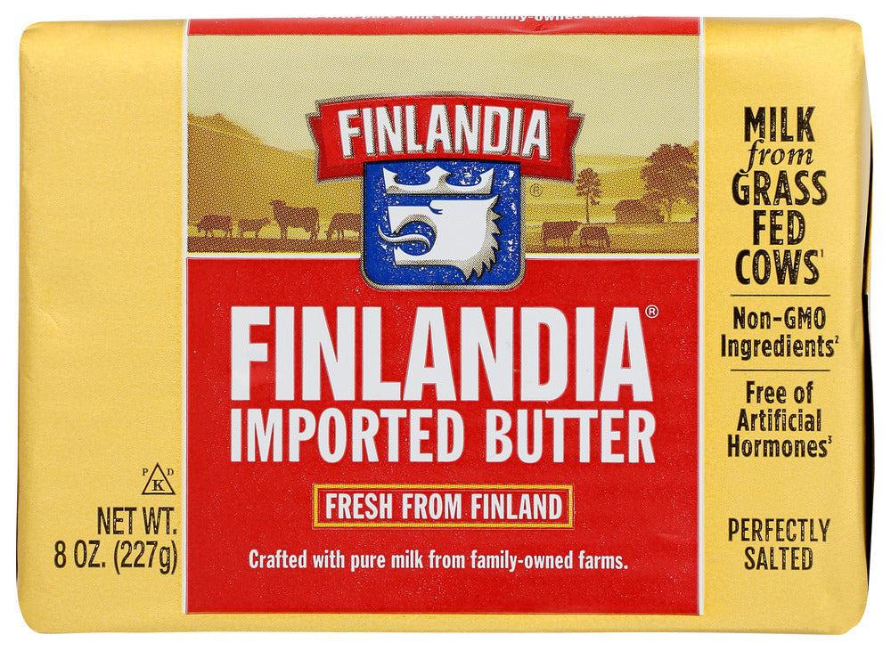 FINLANDIA: Imported Salted Butter Bar, 8 oz