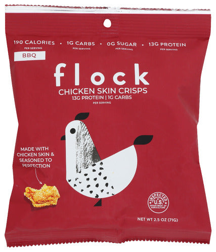 FLOCK: Crisps Chicken Bbq, 2.5 OZ