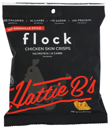 FLOCK: Chips Chicken Skin Hattie, 2.5 OZ