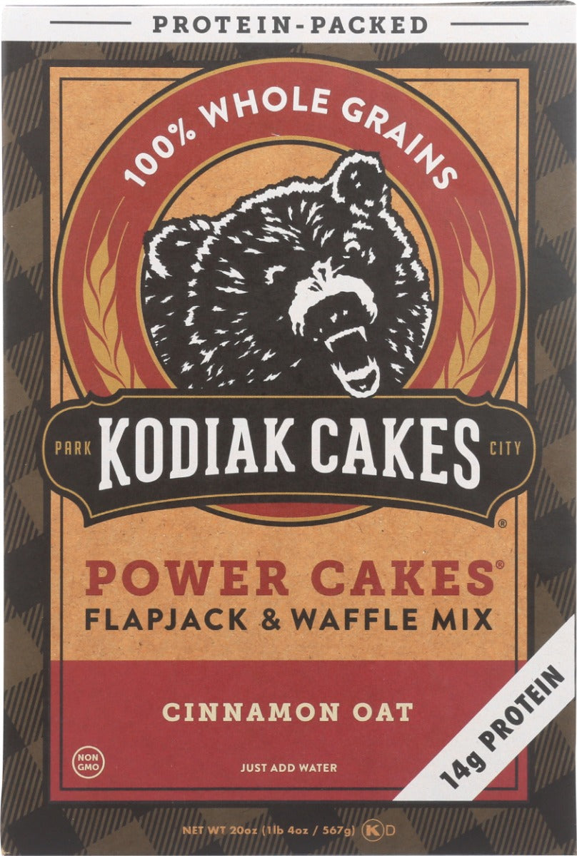 KODIAK: Mix Flapjack Power Cakes Cinnamon Oat, 20 oz
