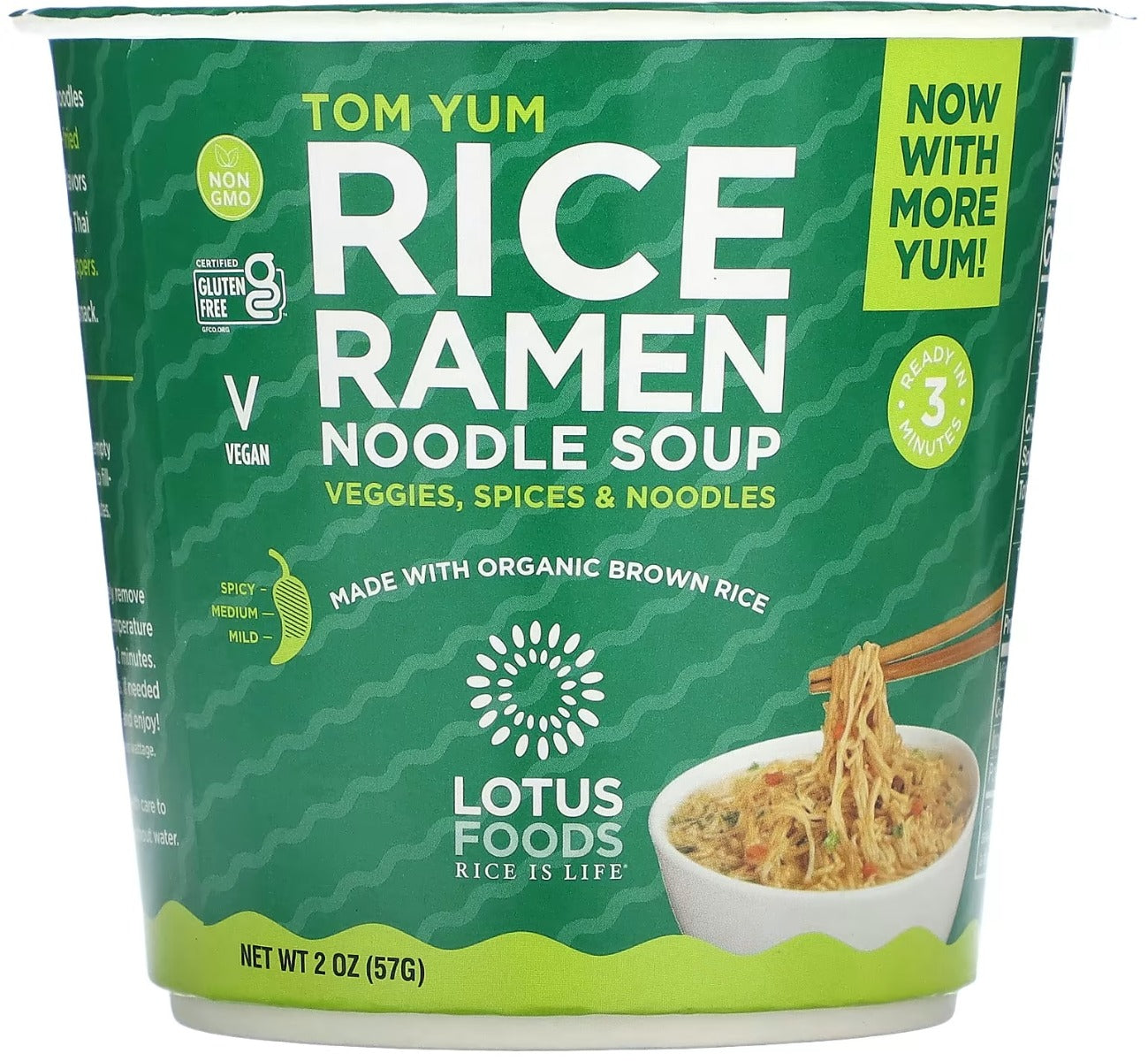 LOTUS FOODS: Tom Yum Rice Ramen Noodle Soup, 2 oz